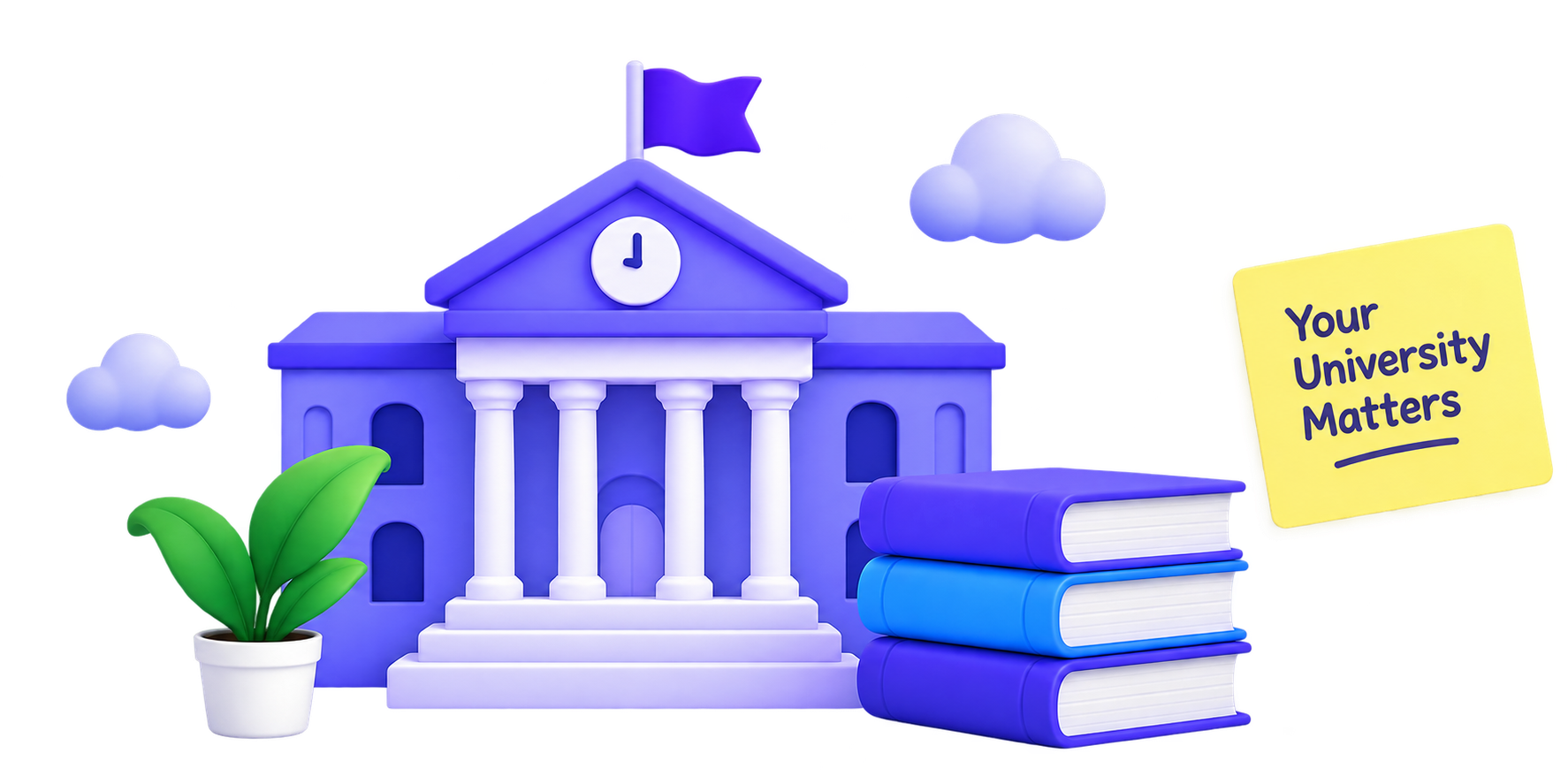 Illustration representing Indian universities and study resources